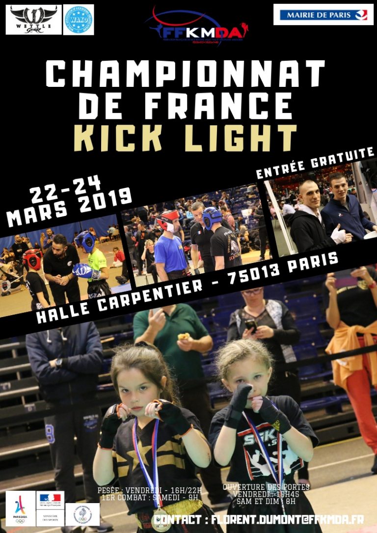 Championnat de France FFKMDA en Kick Light !!!